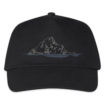 Skellig Michael | Irland Insel Lineart - Kinder Basecap - Schwarz - Vorne
