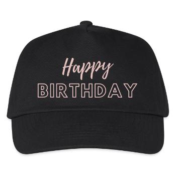Happy Birthday - Kinder Basecap - Schwarz - Vorne
