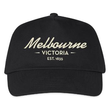 Melbourne Vintage Est 1835 - Kinder Basecap - Schwarz - Vorne