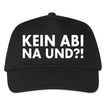 Kein abi na und - Kinder Basecap - Schwarz - Vorne