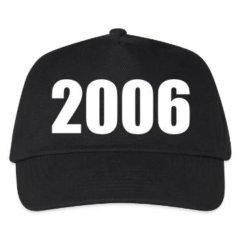 2006 Birthday Template Personalize Design - Kids’ Baseball Cap - black - Front