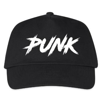 PUNK - Kinder Basecap - Schwarz - Vorne