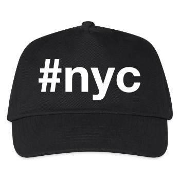 NYC Hashtag - Kinder Basecap - Schwarz - Vorne
