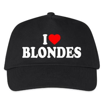 I love blondes - Kinder Basecap - Schwarz - Vorne