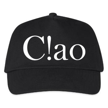 Ciao - Kinder Basecap - Schwarz - Vorne