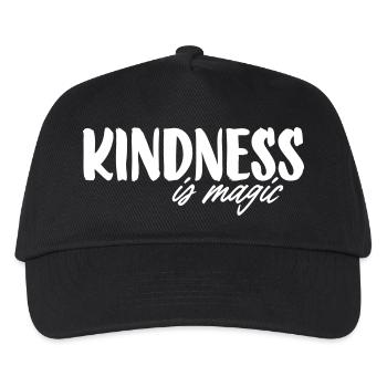 Kindness is magic - Kinder Basecap - Schwarz - Vorne