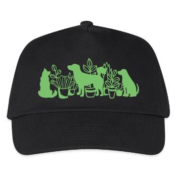 Hundeliebhaber Hundebesitzer - Kinder Basecap - Schwarz - Vorne