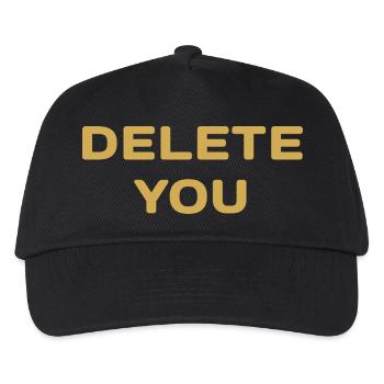 DELETE funny - Kinder Basecap - Schwarz - Vorne