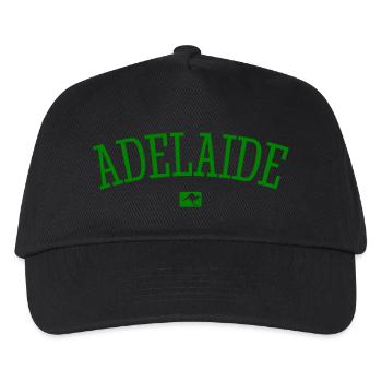 Adelaide Australia Down Under Kangaroo Koala - Kinder Basecap - Schwarz - Vorne