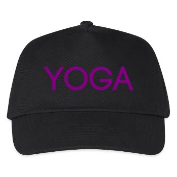 Yoga - Meditation - Mental Erholung - Relax - Kinder Basecap - Schwarz - Vorne
