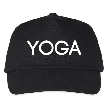 Yoga - Meditation - Mental Erholung - Relax - Kinder Basecap - Schwarz - Vorne