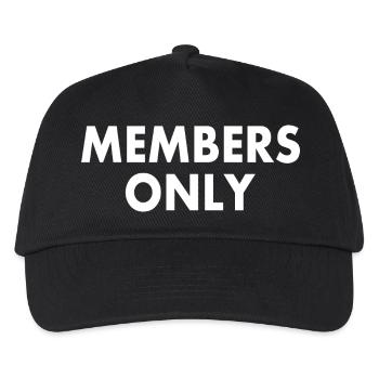 Members only - Kinder Basecap - Schwarz - Vorne