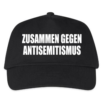 zusammen gegen antisemitismus - Kinder Basecap - Schwarz - Vorne