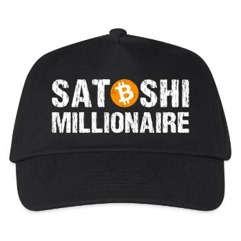 Satoshi Millionaire Cryptocurrency Bitcoin - Kids’ Baseball Cap - black - Front