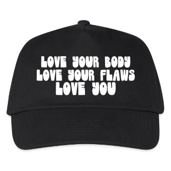 Love Your Body - Kids’ Baseball Cap - black - Front