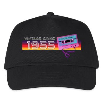 Vintage Music & Nostalgic Birthday - Vintage - Kids’ Baseball Cap - black - Front