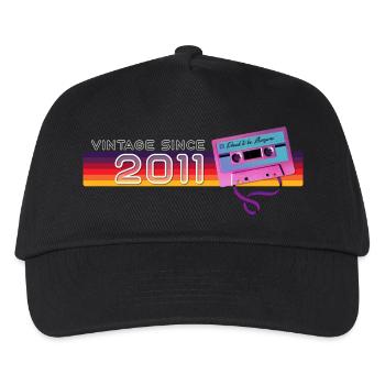 Musique vintage et anniversaire nostalgique - Vintage - Casquette de baseball Enfant - noir - Devant