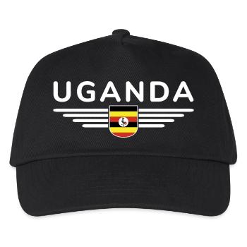 Uganda T-Shirt for Explorers - Kids’ Baseball Cap - black - Front