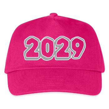 Geboren 2029 - Kinder Basecap - Fuchsia - Vorne
