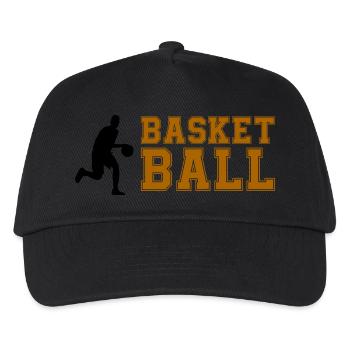 basket-ball - Casquette de baseball Enfant - noir - Devant