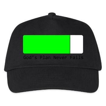 God's Plans Never Fail - Kids’ Baseball Cap - black - Front