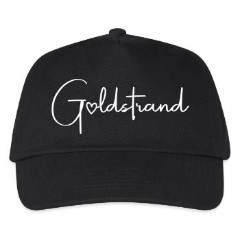 Goldstrand Herz Urlaub - Kinder Basecap - Schwarz - Vorne