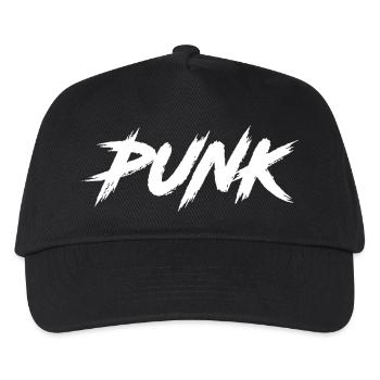 PUNK - Kinder Basecap - Schwarz - Vorne