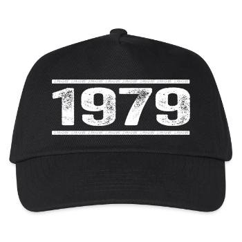 1979 Retro 1979 Geburtstag 1979 Vintage 1979 - Kinder Basecap - Schwarz - Vorne