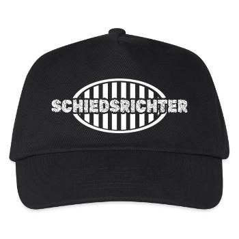 Schiedsrichter - Kinder Basecap - Schwarz - Vorne