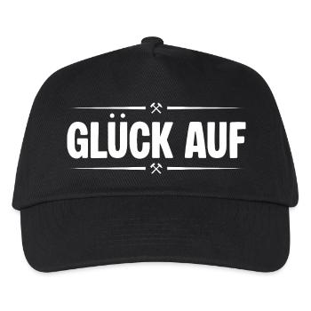 Glueck auf Verliebt - Kinder Basecap - Schwarz - Vorne