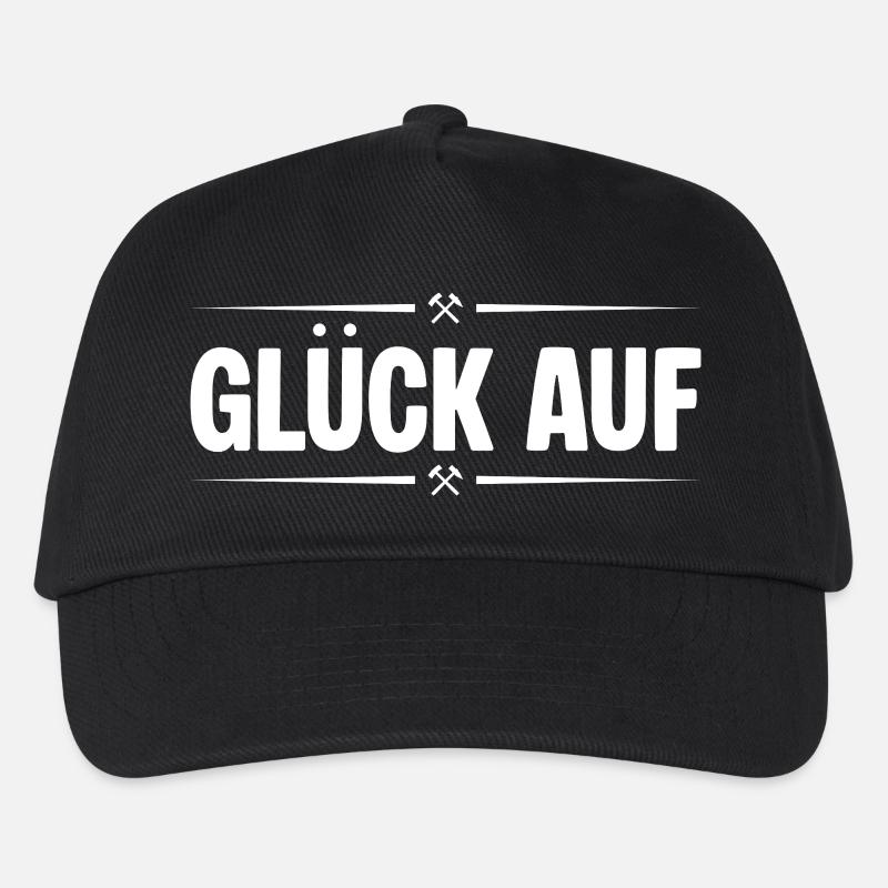 Glueck auf Verliebt - Kinder Basecap - Schwarz