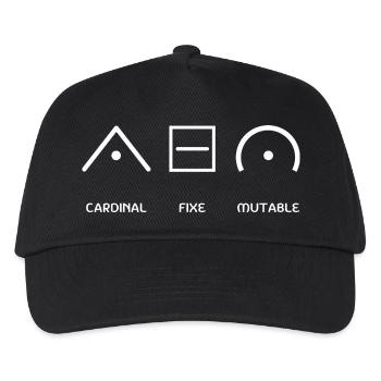 Mode Astrologique - Casquette de baseball Enfant - noir - Devant