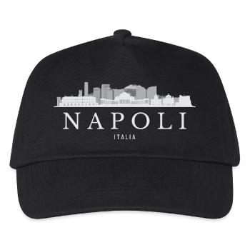 Neapel Skyline, Neapel Italien - Kinder Basecap - Schwarz - Vorne