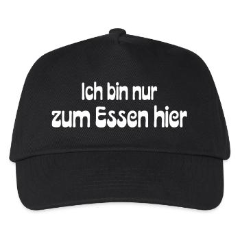 Lustiger Spruch für gute Laune - Kinder Basecap - Schwarz - Vorne