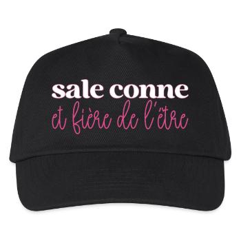 Sale Conne et Fière de l'être Cadeau Filles Copine - Casquette de baseball Enfant - noir - Devant