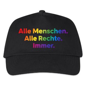 All People All Rights Always Statement - Kids’ Baseball Cap - black - Front