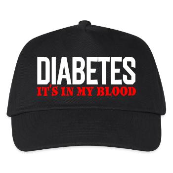 Diabetes It's in My Blood - Kids’ Baseball Cap - black - Front