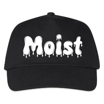 Moist Dripping Text - Kids’ Baseball Cap - black - Front