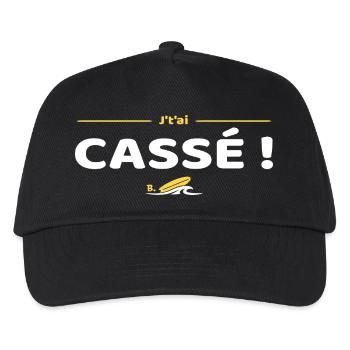J'tai cassé ! Réplique culte Brice de Nice - Casquette de baseball Enfant - noir - Devant