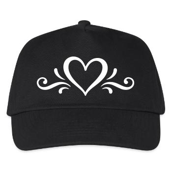 Heart Icon - Kids’ Baseball Cap - black - Front