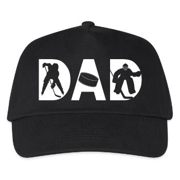 Eishockey Vater - Kinder Basecap - Schwarz - Vorne