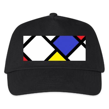 Contre-composition selon « De Stijl » - Casquette de baseball Enfant - noir - Devant