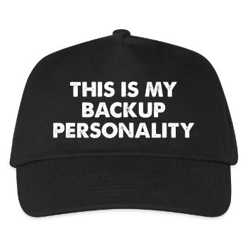 C’est ma personnalité de secours - Casquette de baseball Enfant - noir - Devant