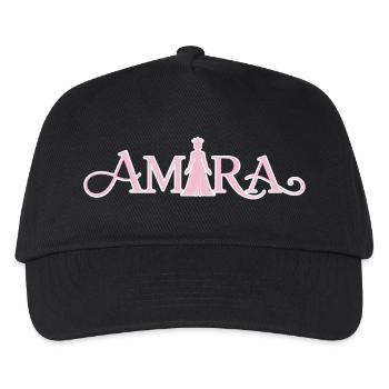 Amara Prinzessin Pink Couture - Kinder Basecap - Schwarz - Vorne