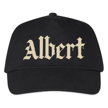 Albert Gothic Script  - Kinder Basecap - Schwarz - Vorne