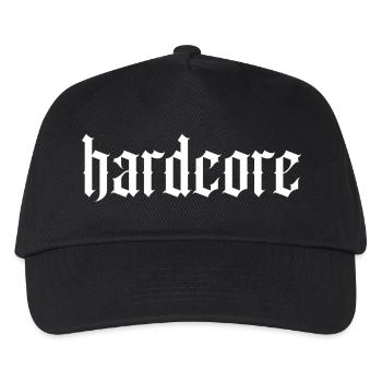 Hardcore-Gotik-Typografie - Kinder Basecap - Schwarz - Vorne