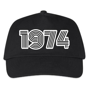 Né en 1974 - Casquette de baseball Enfant - noir - Devant