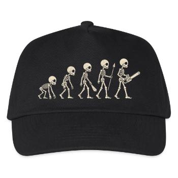 Évolution du squelette - Cadeau drôle d’Halloween - Casquette de baseball Enfant - noir - Devant
