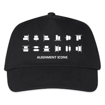 Graphic Designer Digital Artist UI UX Designer - Kids’ Baseball Cap - black - Front