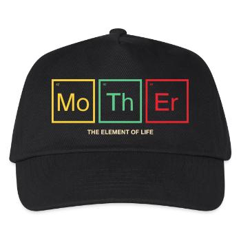 Mother Periodic Table Mom Gift - Kids’ Baseball Cap - black - Front